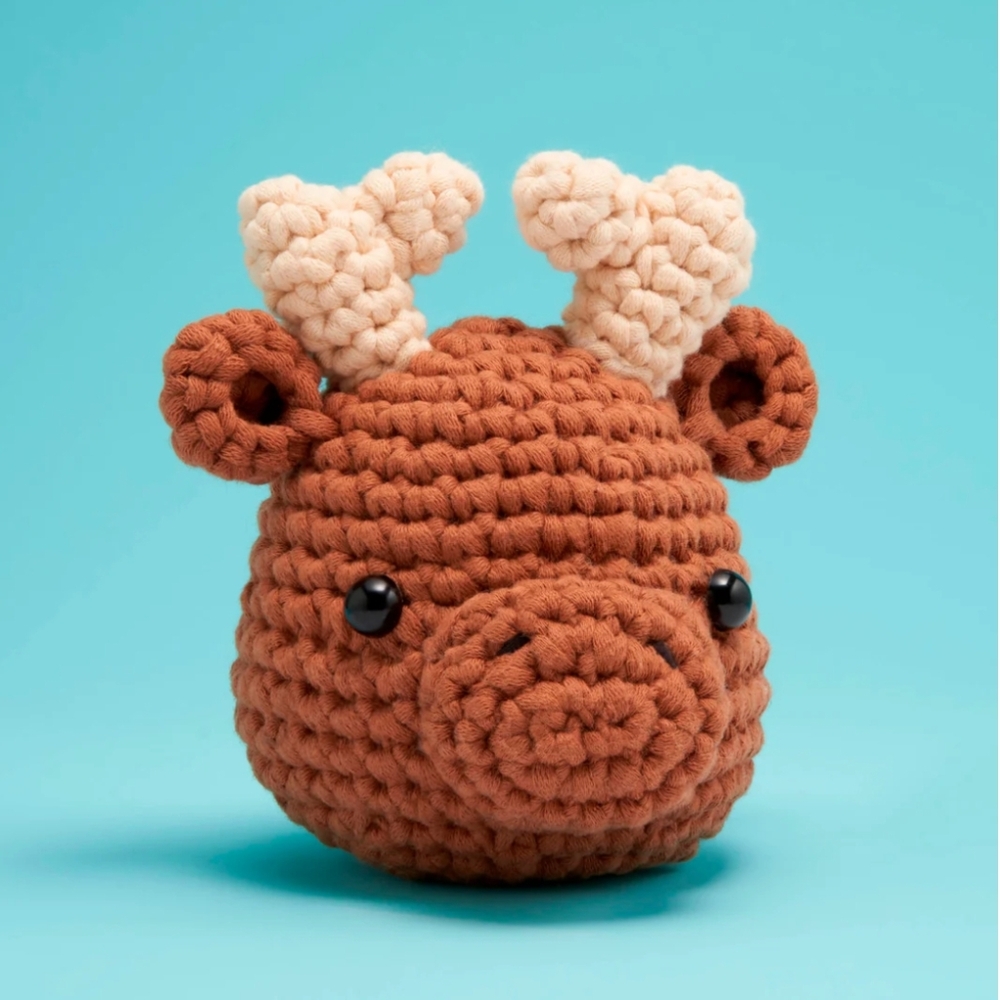 New The Woobles Roosevelt the Moose crochet kit
